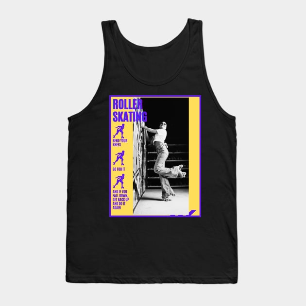 Roller Skating- Go For It Stats Tank Top by Skate Galaxy